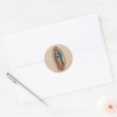 Virgen de Guadalupe Ronde Sticker (Envelop)