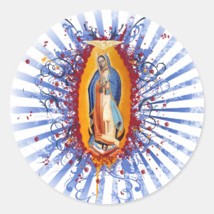 Virgen de Guadalupe Ronde Sticker