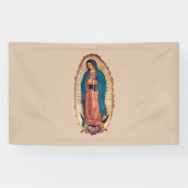Virgen de Guadalupe Spandoek (Horizontaal)