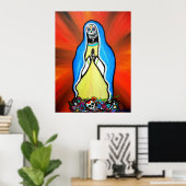 Virgen Guadalupe Dag van het dode Poster (Thuiskantoor)