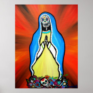 Virgen Guadalupe Dag van het dode Poster