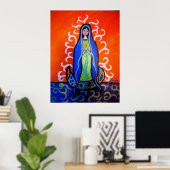 virgen guadalupe poster (Thuiskantoor)