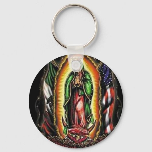 Virgen Mary Virgen maria Sleutelhanger (Voorkant)