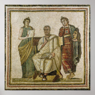 Virgil en de Muses uit Sousse Poster