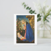 VIRGIN ADORING SLEEPING CHRIST CHILD  BRIEFKAART (Staand voorkant)
