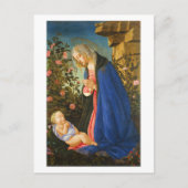 VIRGIN ADORING SLEEPING CHRIST CHILD  BRIEFKAART (Voorkant)