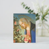 VIRGIN ADORING SLEEPING CHRIST CHILD BRIEFKAART (Staand voorkant)