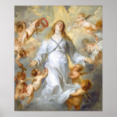 Virgin als intercessor - Anthony van Dyck Fine Art Poster (Voorkant)