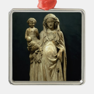 Virgin and Child, c.1375 (albast) Metalen Ornament