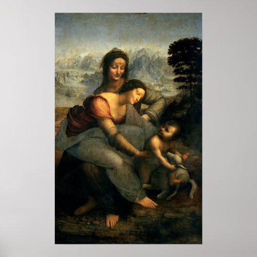 Virgin and Child with St. Anne, c.1510 Poster (Voorkant)