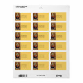 Virgin & Child  adreslabel Etiket (Full Sheet)