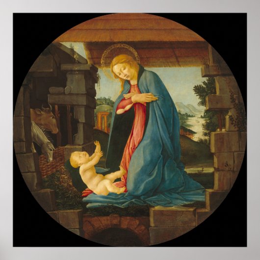 Virgin & Child - Sandro Botticelli Fine Art Poster (Voorkant)
