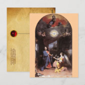 VIRGIN EN ANNUNCIATIE ANGEL BRIEFKAART (Voorkant / Achterkant)