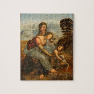Virgin en het Kind met St. Anne door Da Vinci Legpuzzel