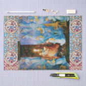 VIRGIN EN KIND, ANGELBEZORGDHEID, PRECIEUZE JEWELS TISSUEPAPIER (Craft)