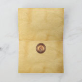 VIRGIN EN KIND, perkament Feestdagen Kaart (Binnen)