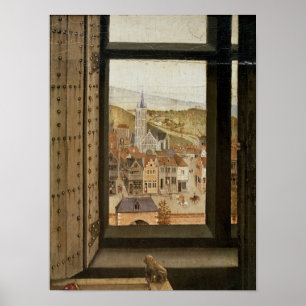 Virgin en kind voor een Firescreen, c.1440 2 Poster