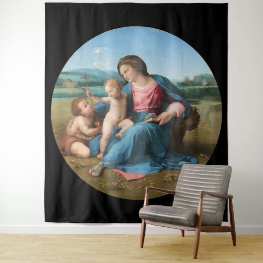 Virgin en tapijt wandkleed (In situ)