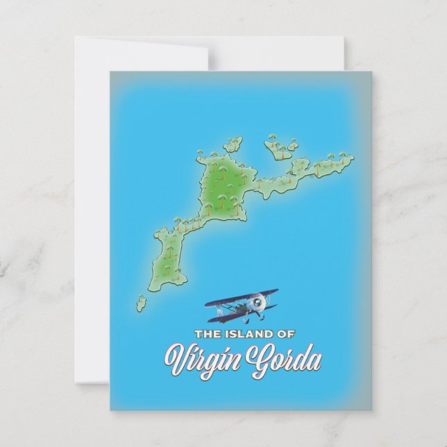 Virgin Gorda Map (Voorkant)