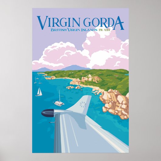 Virgin Gorda Poster (Roze) (Voorkant)