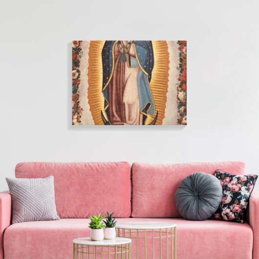 Virgin Guadalupe Canvas Afdruk (Insitu (Woonkamer))