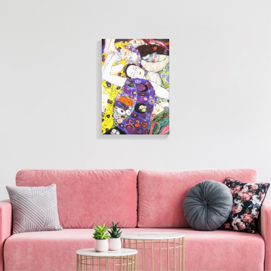 Virgin, Gustav Klimt Canvas Afdruk (Insitu (Woonkamer))
