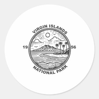 Virgin Islands National Park  Ronde Sticker