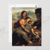 Virgin & kind met St.Anne & Lamb Briefkaart (Voorkant / Achterkant)