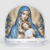 Virgin Mary and Christ Child in Soft Blues Golds (Arrière)