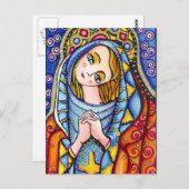 Virgin Mary Briefkaart (Voorkant / Achterkant)