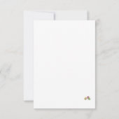 Virgin Mary Catholic Wedding Response Kaart (Achterkant)