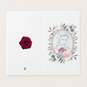 Virgin Mary Catholique Condolence Merci Cartes (Outside Unfolded)