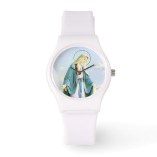 Virgin Mary Crescent Moon Watch Horloge