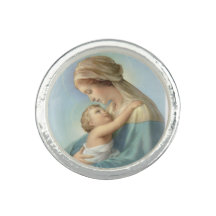 Virgin Mary en Baby Jesus