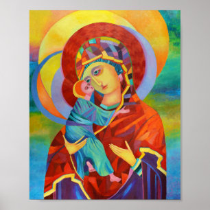 Virgin Mary en Child Our Lady Poster