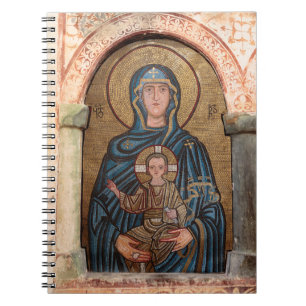 Virgin Mary en Jesus Mosaic Notitieboek