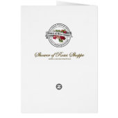 Virgin Mary Funeral Sympathie Heilige Kaart Hartel (Achterkant)