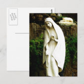 Virgin Mary Garden Statue Briefkaart (Voorkant / Achterkant)