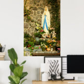 Virgin Mary grotto Poster (Thuiskantoor)