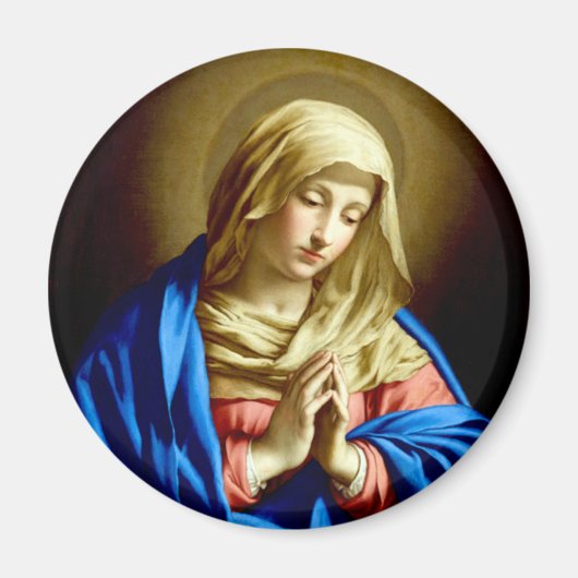Virgin Mary in Prayer Magneet (Voorkant)