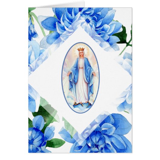 VIRGIN MARY | JOUR DES MÈRES | BLUE DAHLIAS (Devant)