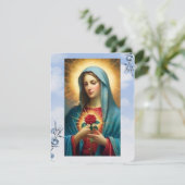 Virgin Mary katholieke begrafenis Memorial Heilige (Staand voorkant)