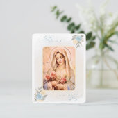 Virgin Mary katholieke begrafenis Memorial Heilige (Staand voorkant)