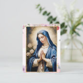 Virgin Mary katholieke begrafenis Memorial Heilige (Staand voorkant)