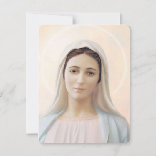 Virgin Mary katholieke begrafenis Memorial Heilige (Voorkant)