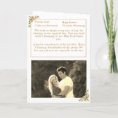 Virgin Mary Katholieke bruiloft programma (Achterkant)