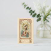Virgin Mary Moederdag herinnert de Heilige Kaart Visitekaartje (Staand voorkant)