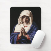 Virgin Mary Mousepad met gebed Muismat (Met muis)