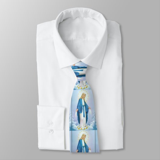 Virgin Mary Our Lady of Grace Necktie Stropdas (Gebonden)
