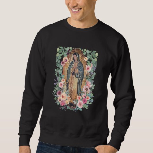 Virgin Mary Our Lady Virgen de Guadalupe Women's Trui (Voorkant)